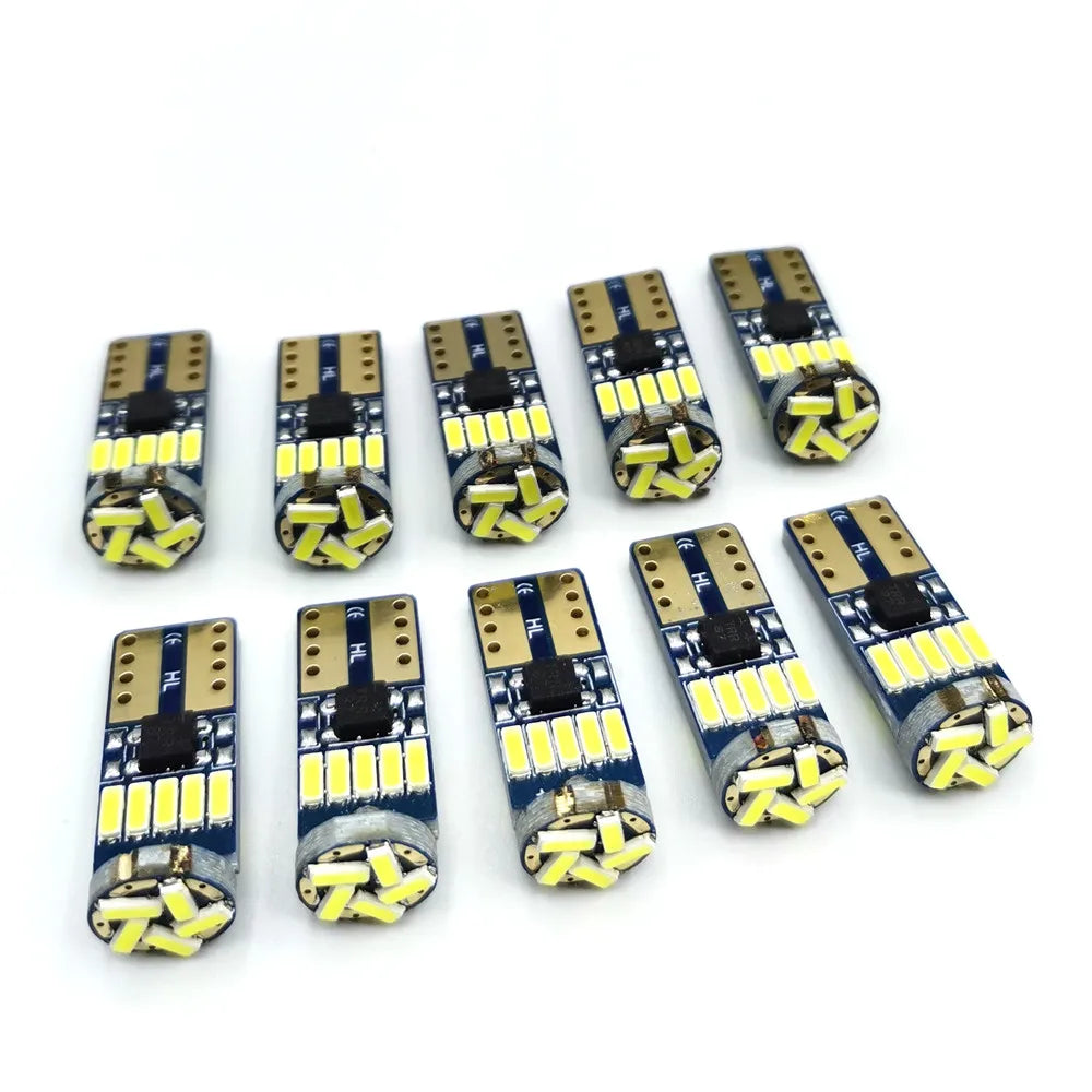 10PCS W5W T10 Signal 501 194 Bulbs 4014SMD Clearance