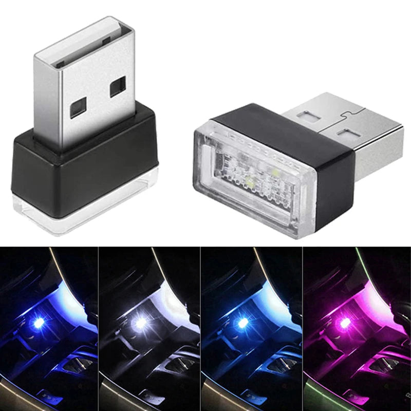 MINI USB Atmosphere Interior Ambient Lighting Neon Night White