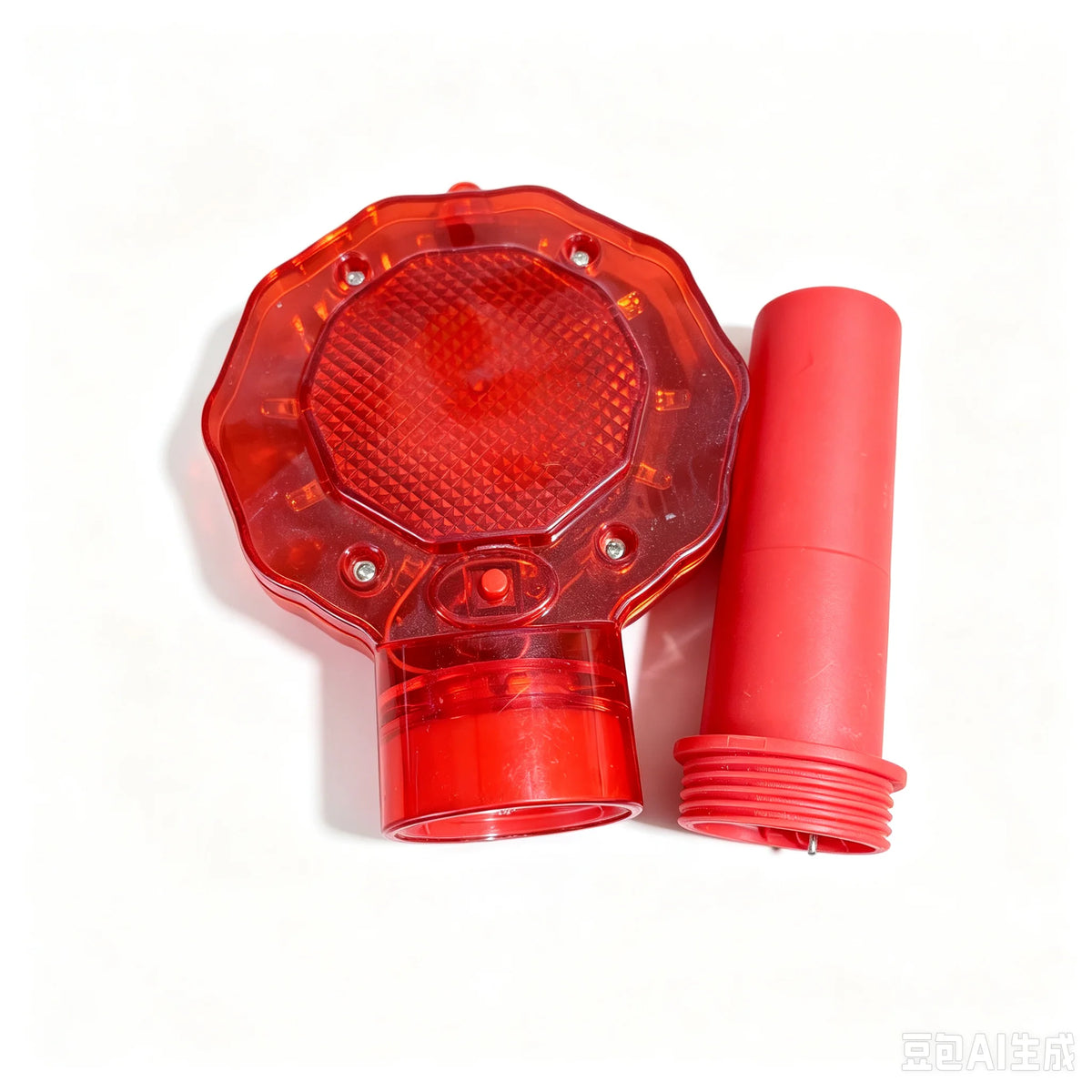 Red Handheld Strobe Warning Flashing Construction Safety Road