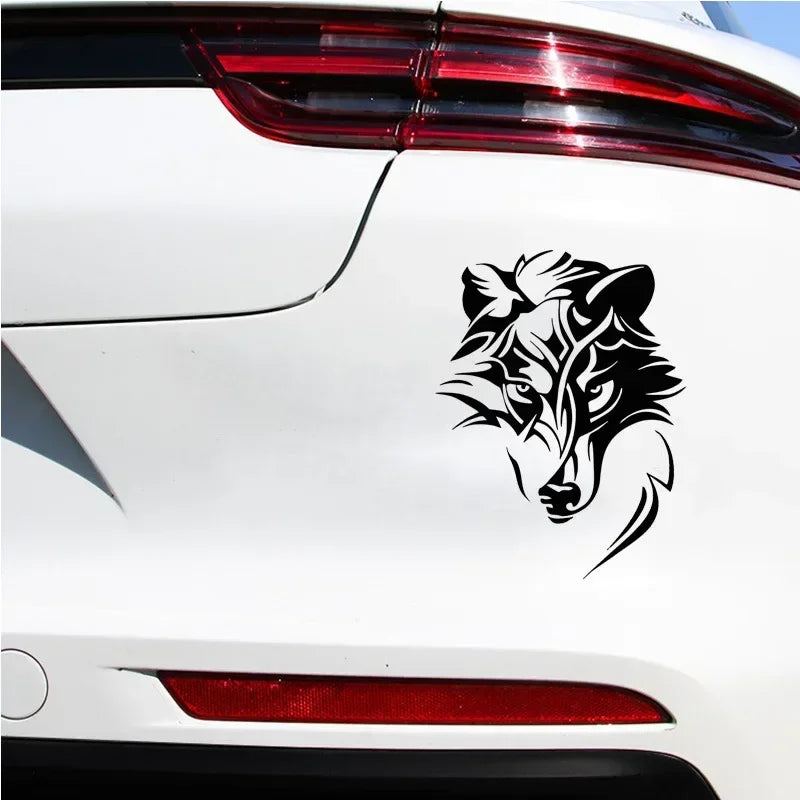 Wolf Head Creative Art Sticker Body Bumper Windows Motorcycle