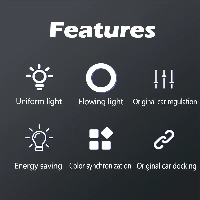 For Q4 e-tron 2022 2023 2024 Ouchuangbo Ambient Lighting Screen
