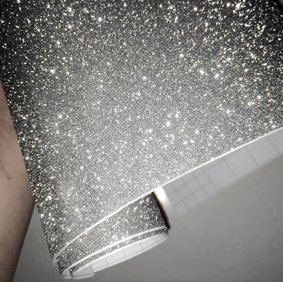 50CM 600CM Super Shiny Diamond Glitter Vinyl Wrap Self