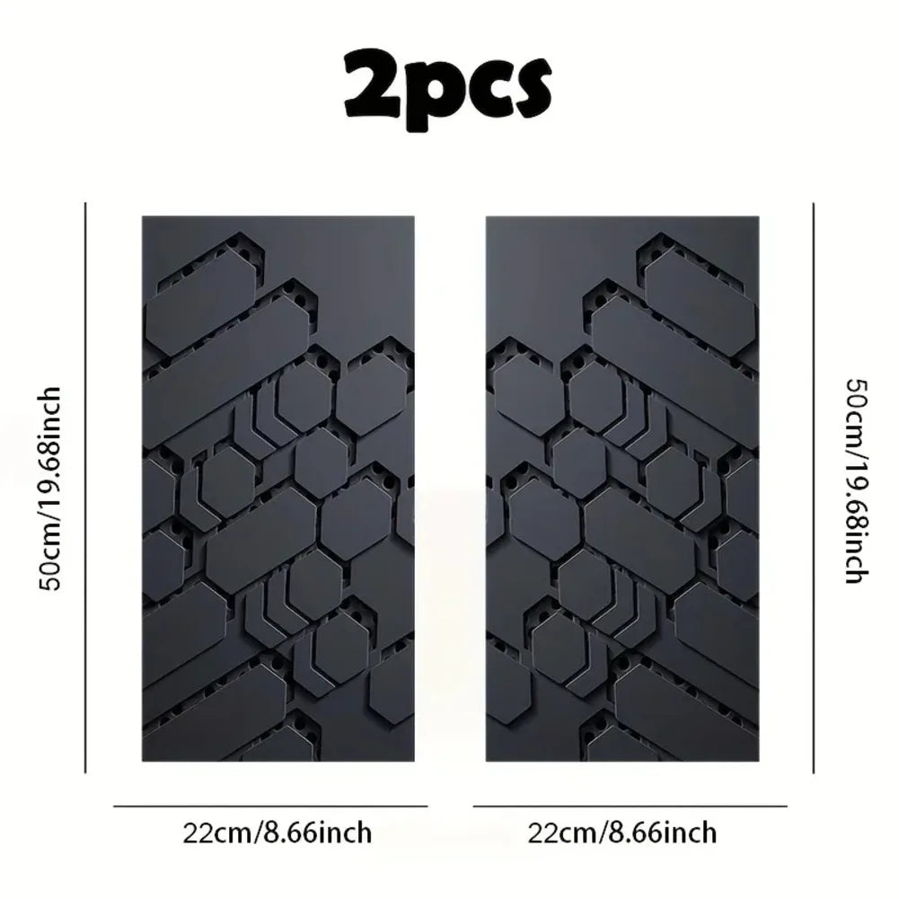 For Honeycomb Pattern B Pillar Sticker Waterproof Sunproof