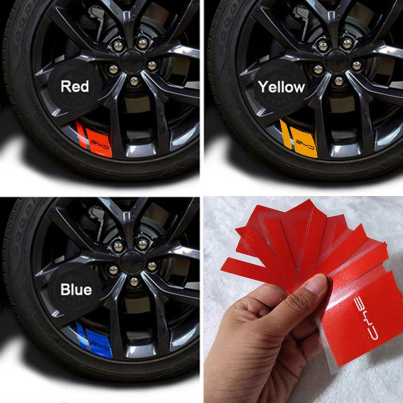 For BYD Seal U Dm I 6PCS Wheel Sticker Sealion Seal Song