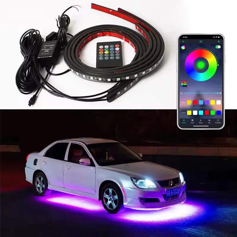 RGB Exterior Strip APP Remote Control Under Tube Underglow