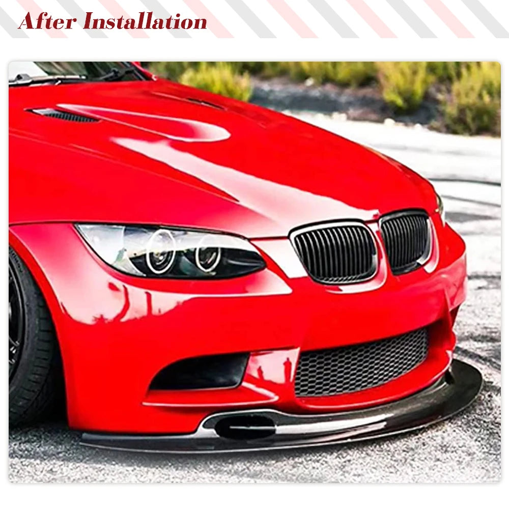 For BMW 3 Series M3 E90 Carbon Fiber Front Lip E92 E93 2008-2013