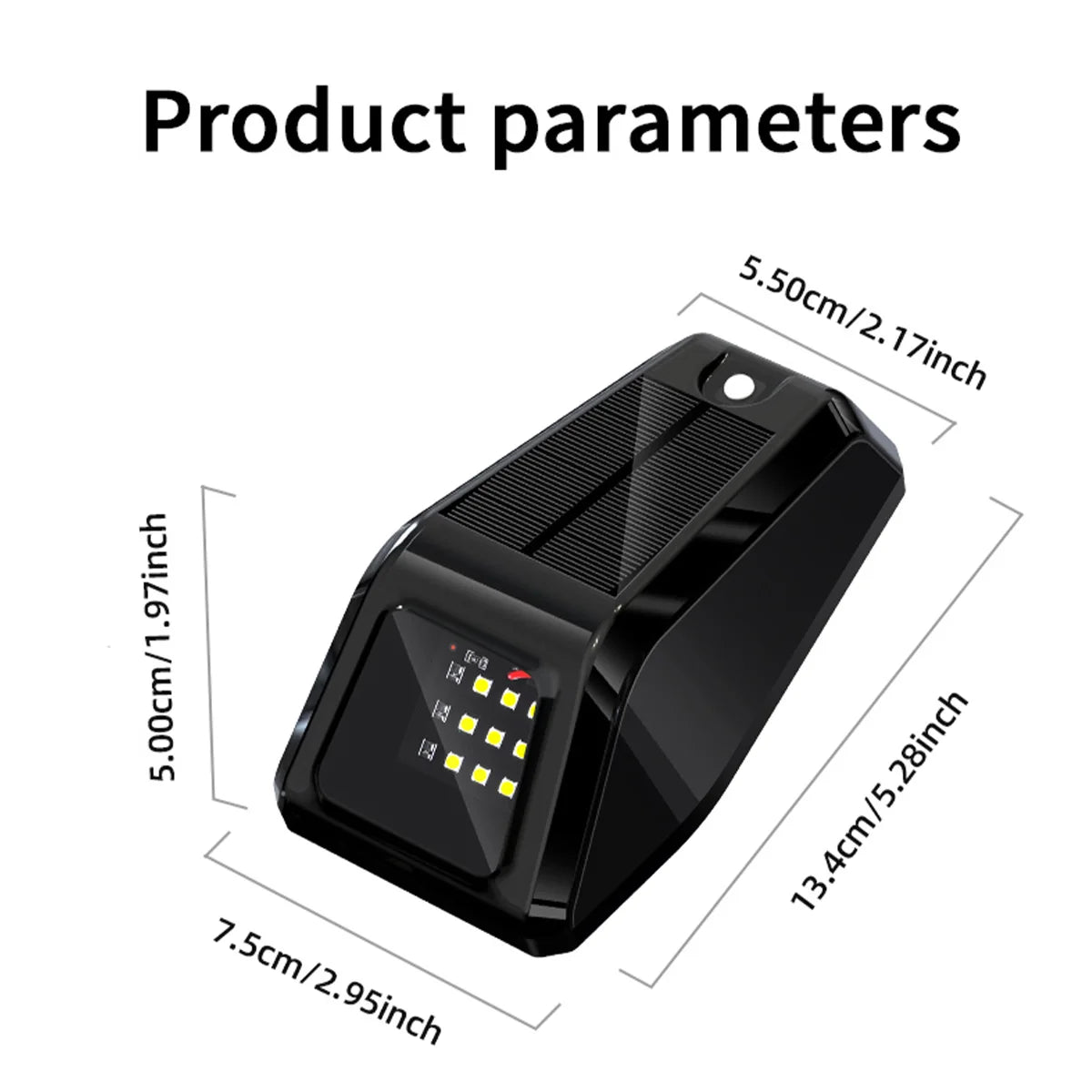 1PC Solar Powered Cab Wireless Truck Roof Warning Flash