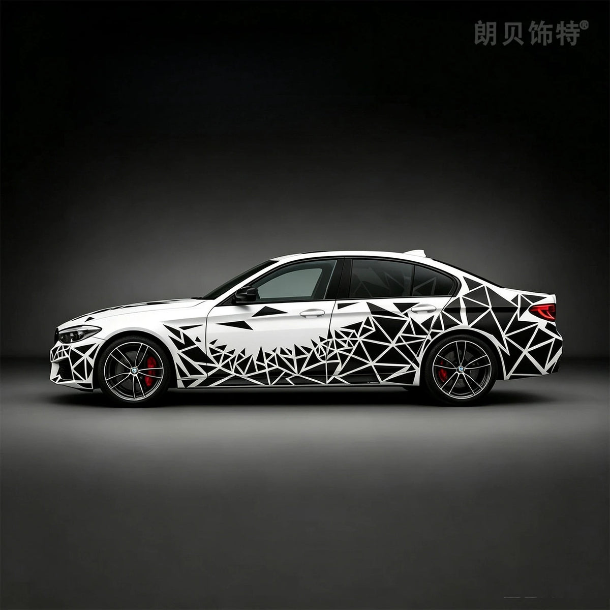 For Auto Body Exterior Decor Stickers Films Triangle Geometric