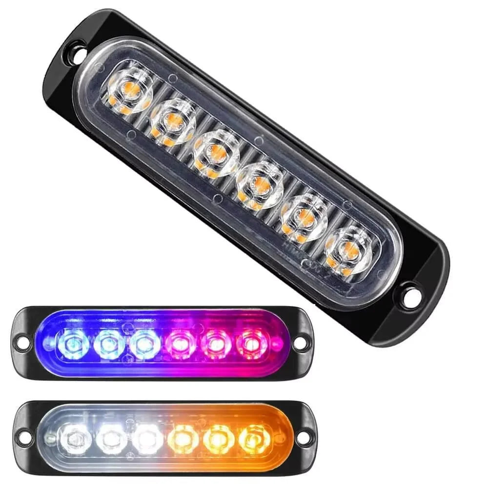 6LED Flashing Warning Strobe Trailer Trucks Vans Emergency Beacon
