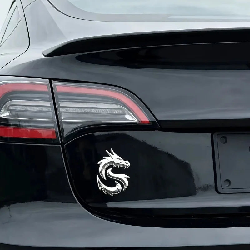 1PC 3D Dragon Metal Emblem Sticker Waterproof Sunproof Side