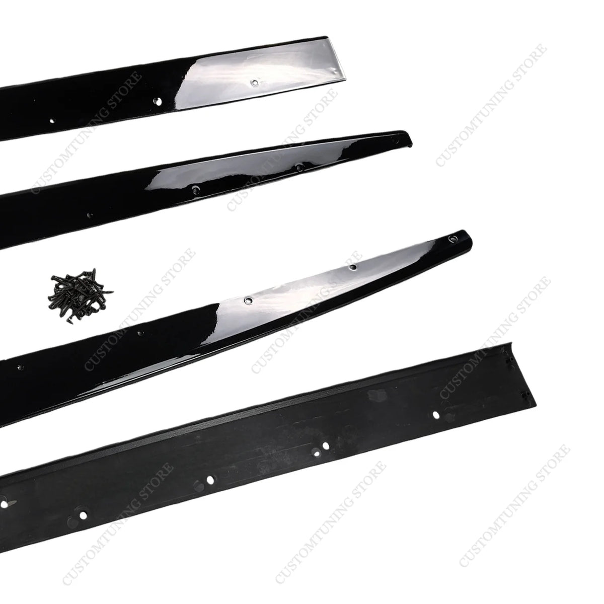 For BMW F30 F31 318I 320I Gloss Black Max Side Skirts Extension