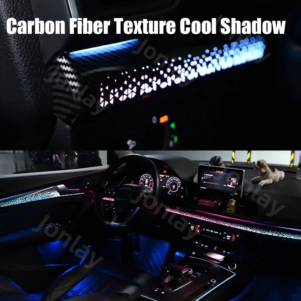 For Audi Q5 2018-2025 Ambient Light Interior Atmosphere Trim