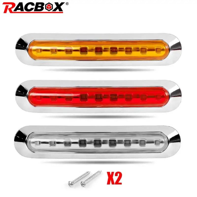 Truck Trailer Side Marker 9LED Oval Clearance Warning Signal