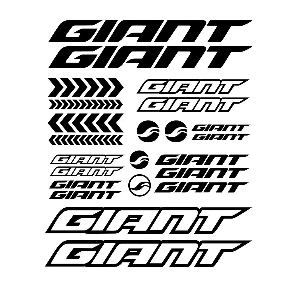 For Giant Stickers Sticker Stickers Bicycle 12PCS Wheel Frame