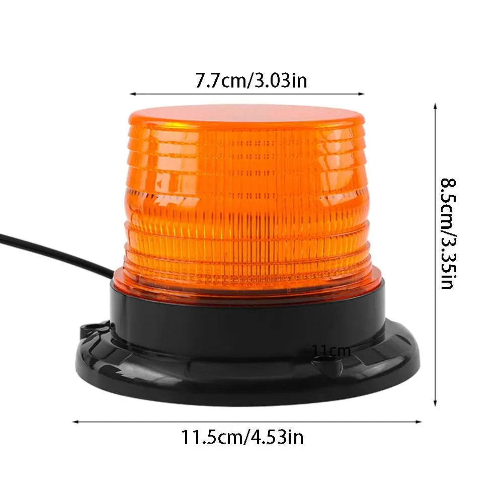 For Vehicles Amber Rooftop Beacon Lights 12V Emergency Trucks