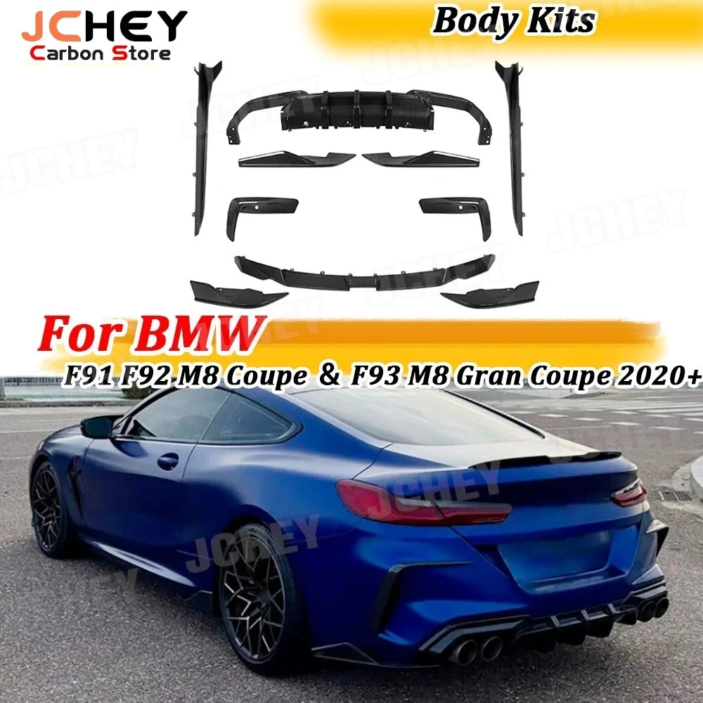 For BMW 8 Series F91 F92 Jchey Dry Carbon Fiber Front Spoiler