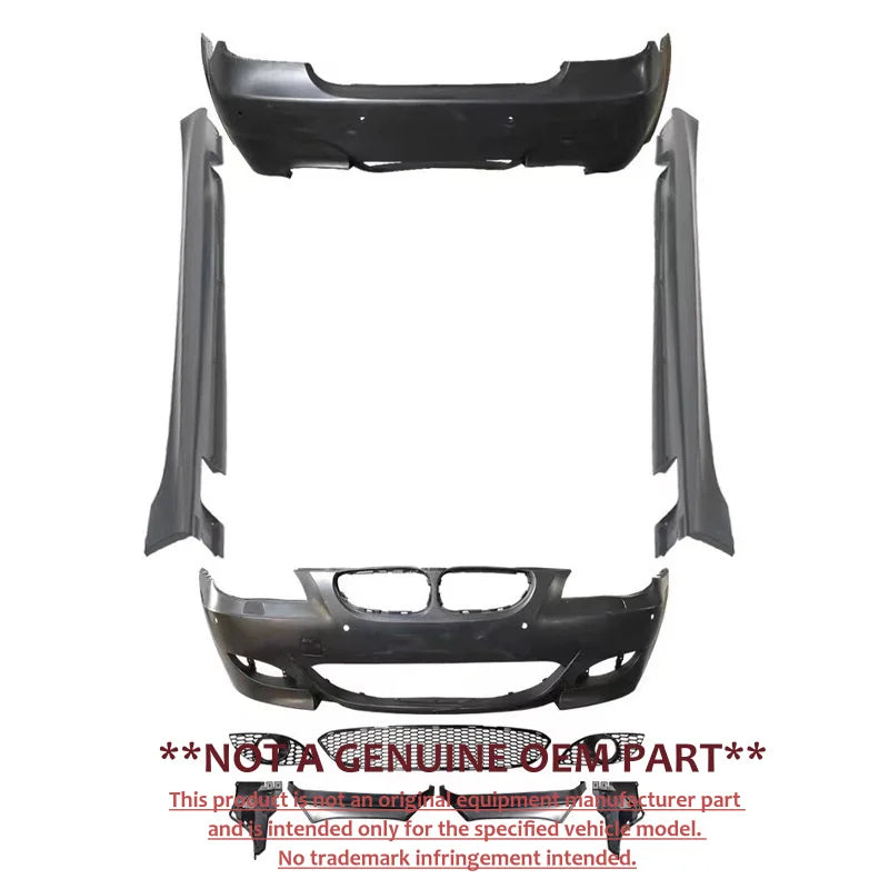 For BMW 5 Series E60 2003‑2009 Upgrade M5 Front Rear Bumper Side