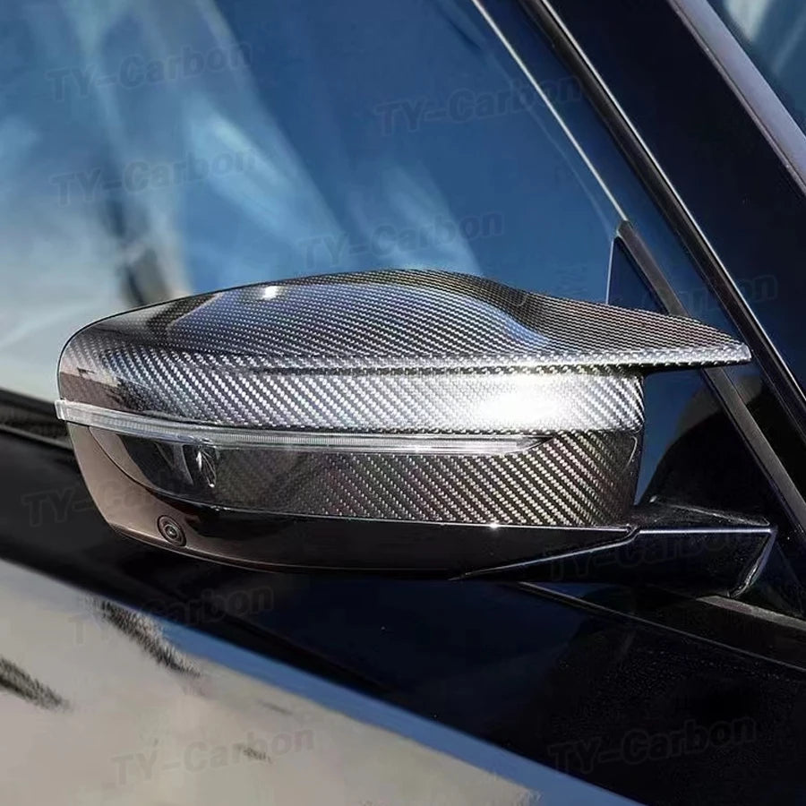 For BMW M2 G87 M3 G80 Real Dry Carbon Fiber Side Door Mirror
