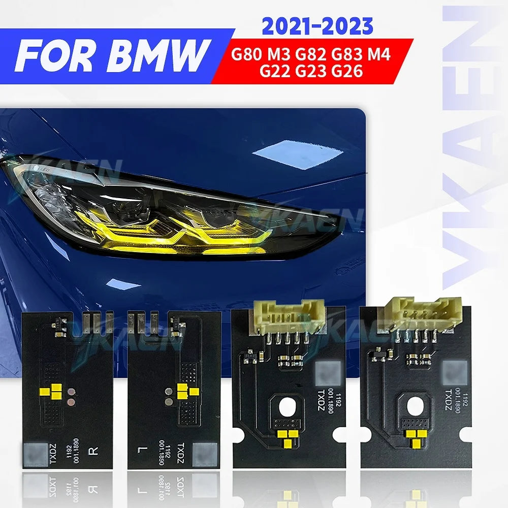 For BMW M3 G80 M4 G82 Csl Yellow Drl Boards G83 G22 G23 G26