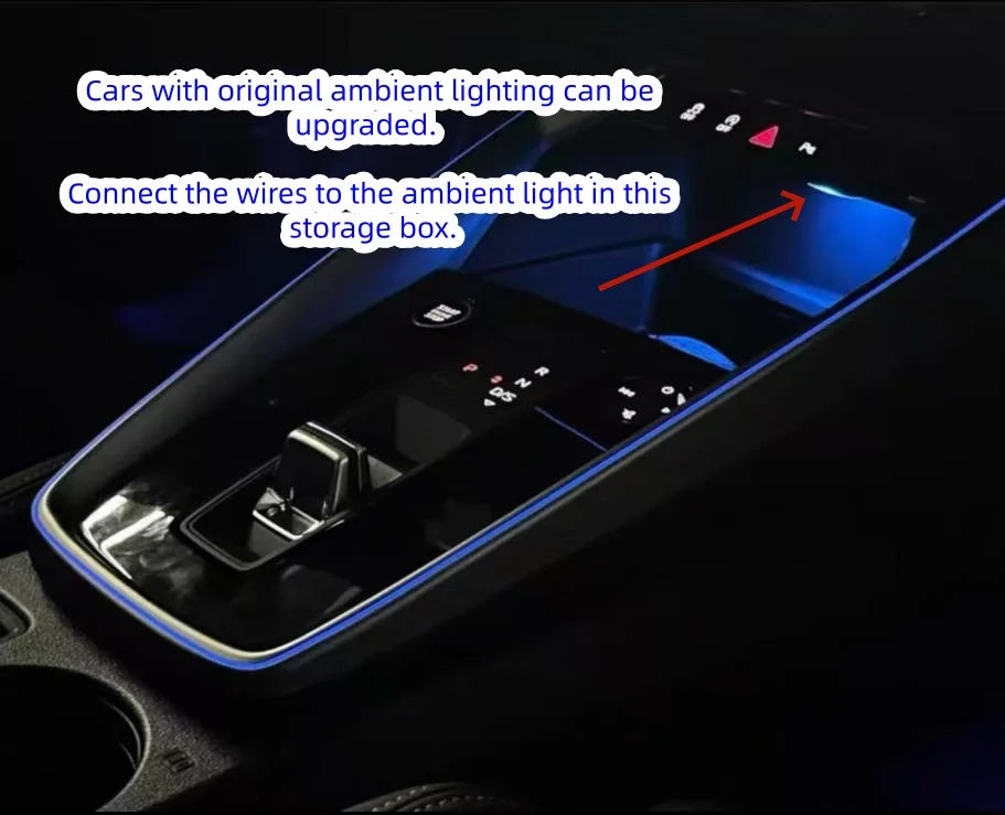 For Audi A3 S3 RS3 2021--2024 Upgraded Shift Frame RGB Ambient