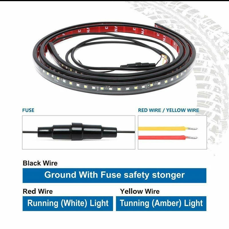 For Chevrolet Dodge Ford GMC Jeep White Amber dual-color