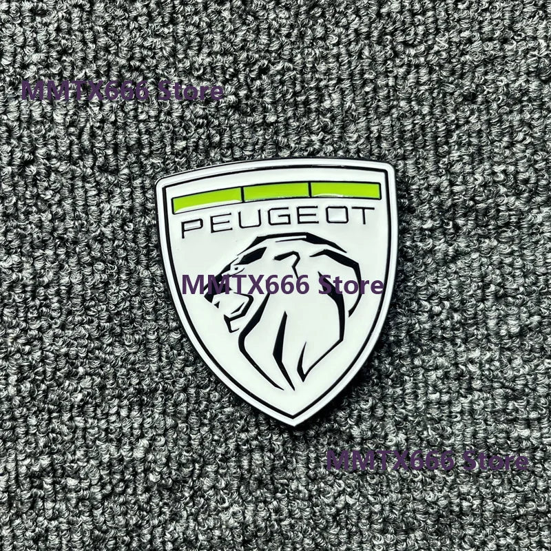 For Peugeot 207 407 408 308 3D Metal Lion Emblem Stickers Side