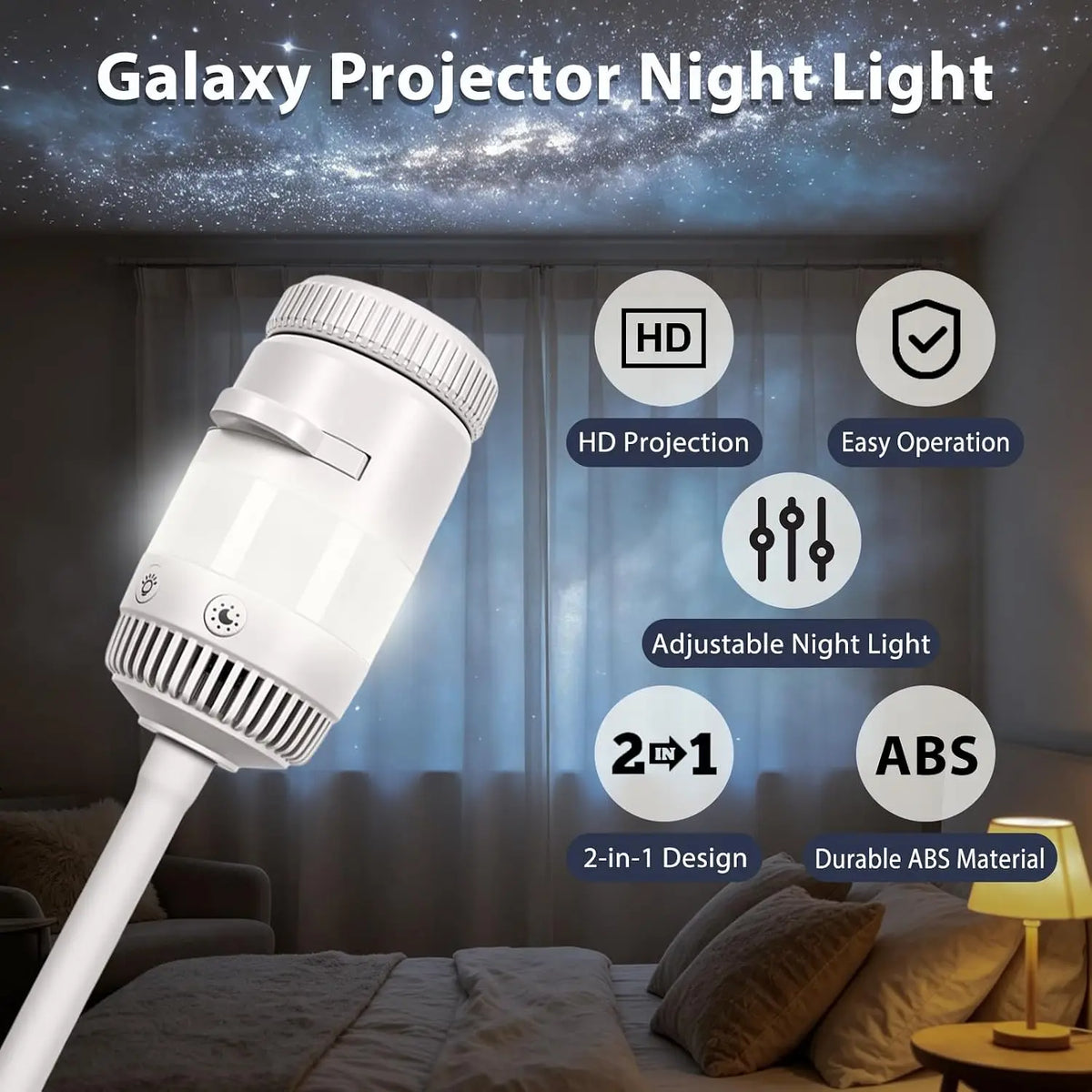 24 In USB Interior Roof Star Galaxy Projection Ambient