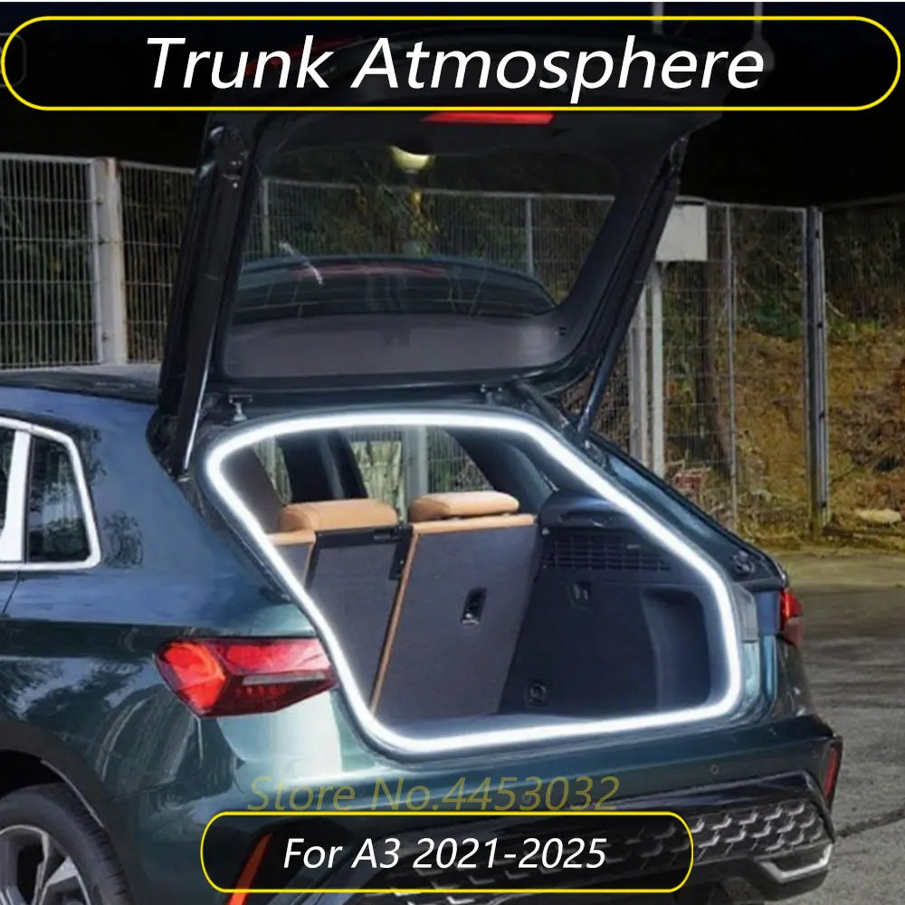 For Audi A3 8Y 2021-2025 Trunk Atmosphere Strip Kit Easy Install