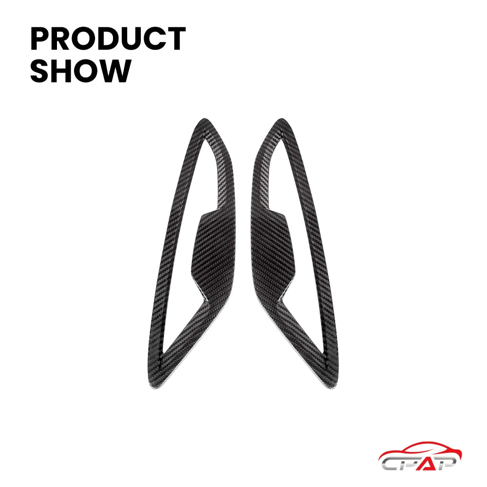 For BMW 8 Series G14 G15 Real Dry Carbon Fiber Side Fender Trim