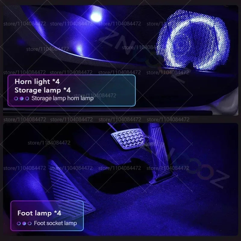 For Chrysler Pacifica Rt T 22IN1 RGB Interior Acrylic Ambient