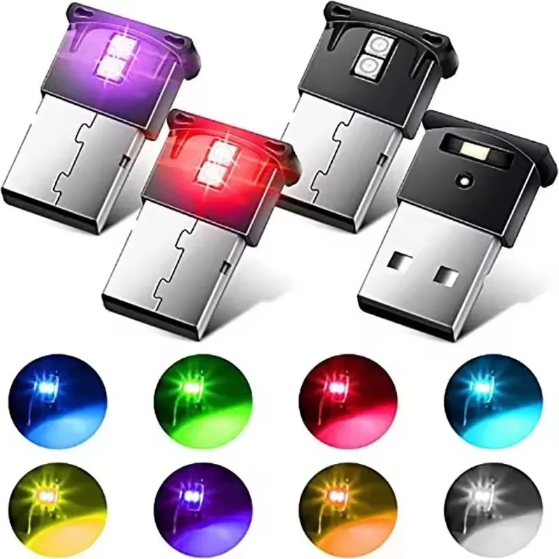 MINI USB Interior Atmosphere Emergency Lighting Colorful