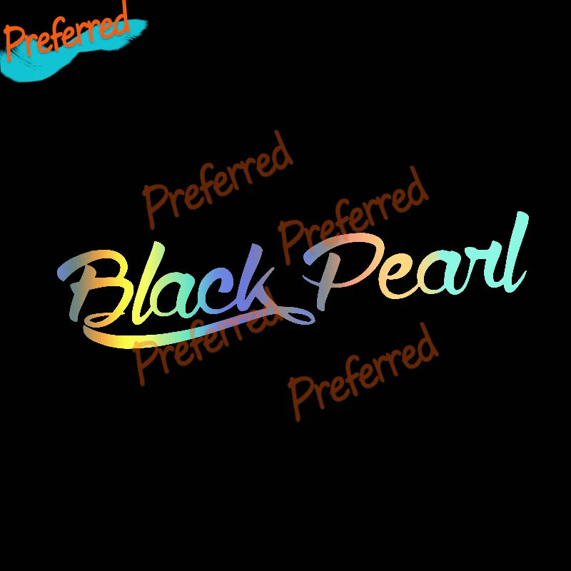 1X Black Pearl Klein Spiegel Aufkleber Sticker Tuning Jdm