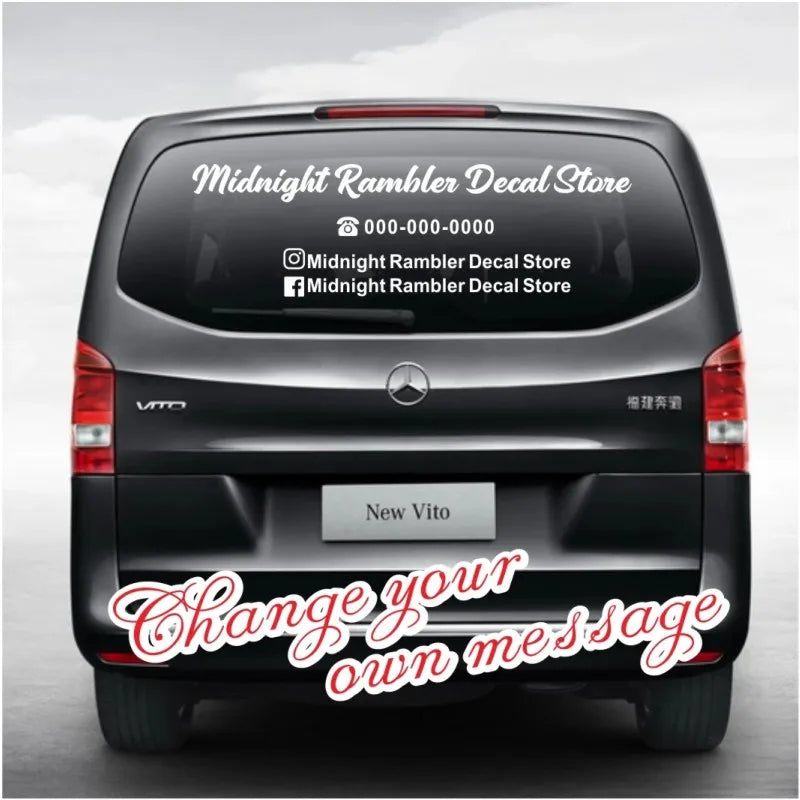 Custom Business Social Media Sticker Decal Logo Ig Telephone