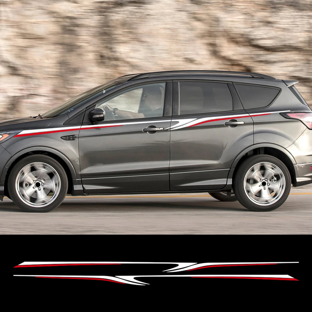 For Ford Kuga Escape Side Decal Waterproof Pvc Side Sticker Body