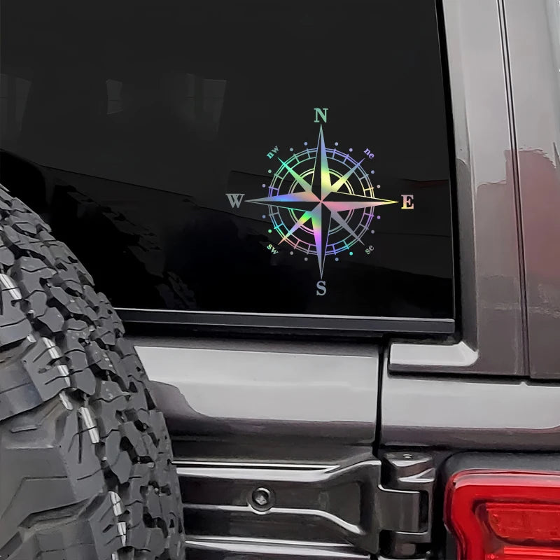 For Decorating Compass Sticker Classic Design Clear Directions