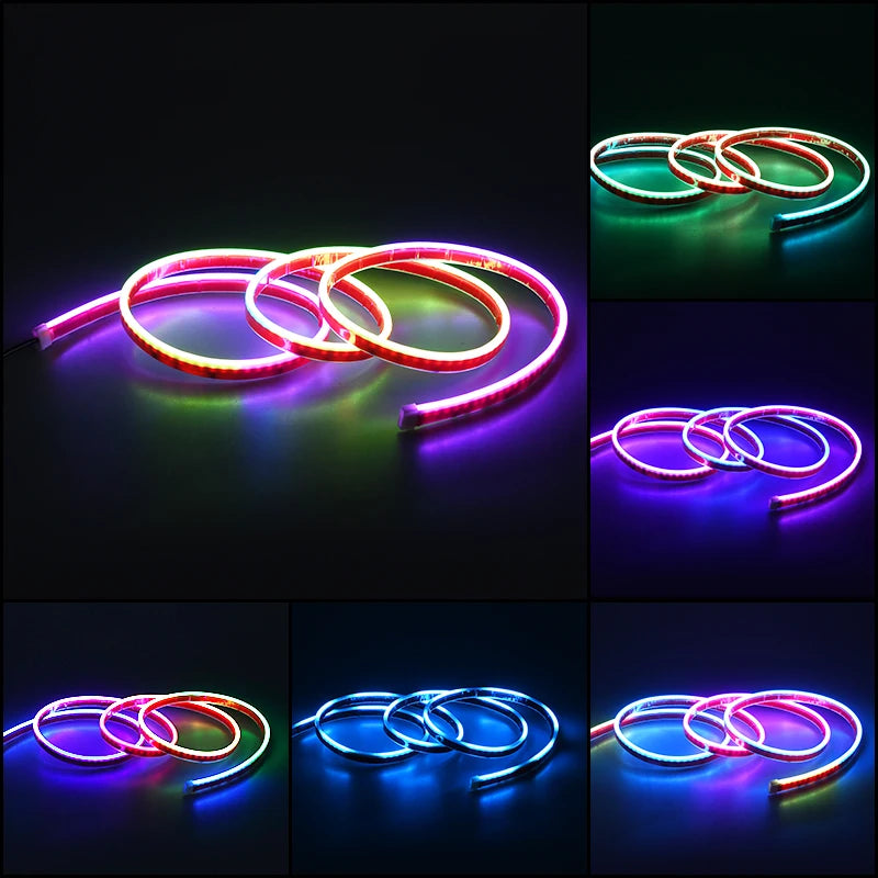 For 12V 150CM Neon Strip Running Hood Daytime Supplies APP