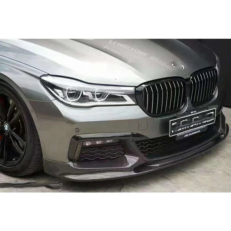 For BMW 7 Series G11 G12 Carbon Fiber Front Lip Bumper Diverter