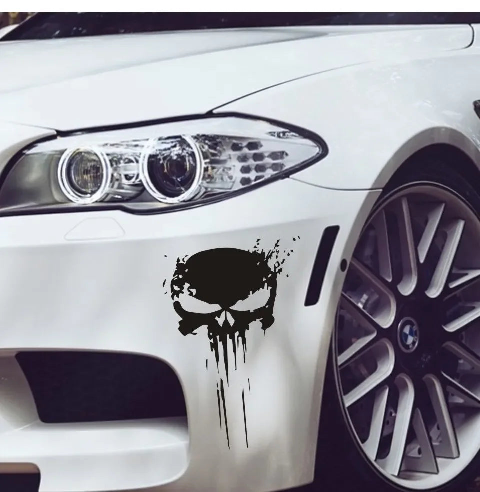 Pvc Stickers Punisher Skull Blood Sticker Decal Vinyl Reflective