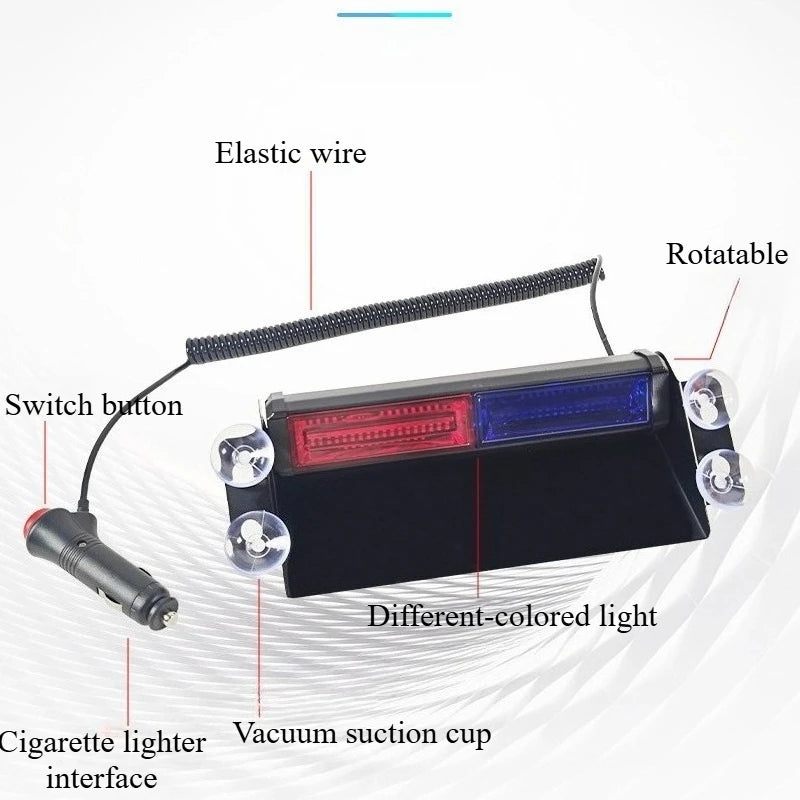 For Universal High Visibility Waterproof Strobe Warning Road