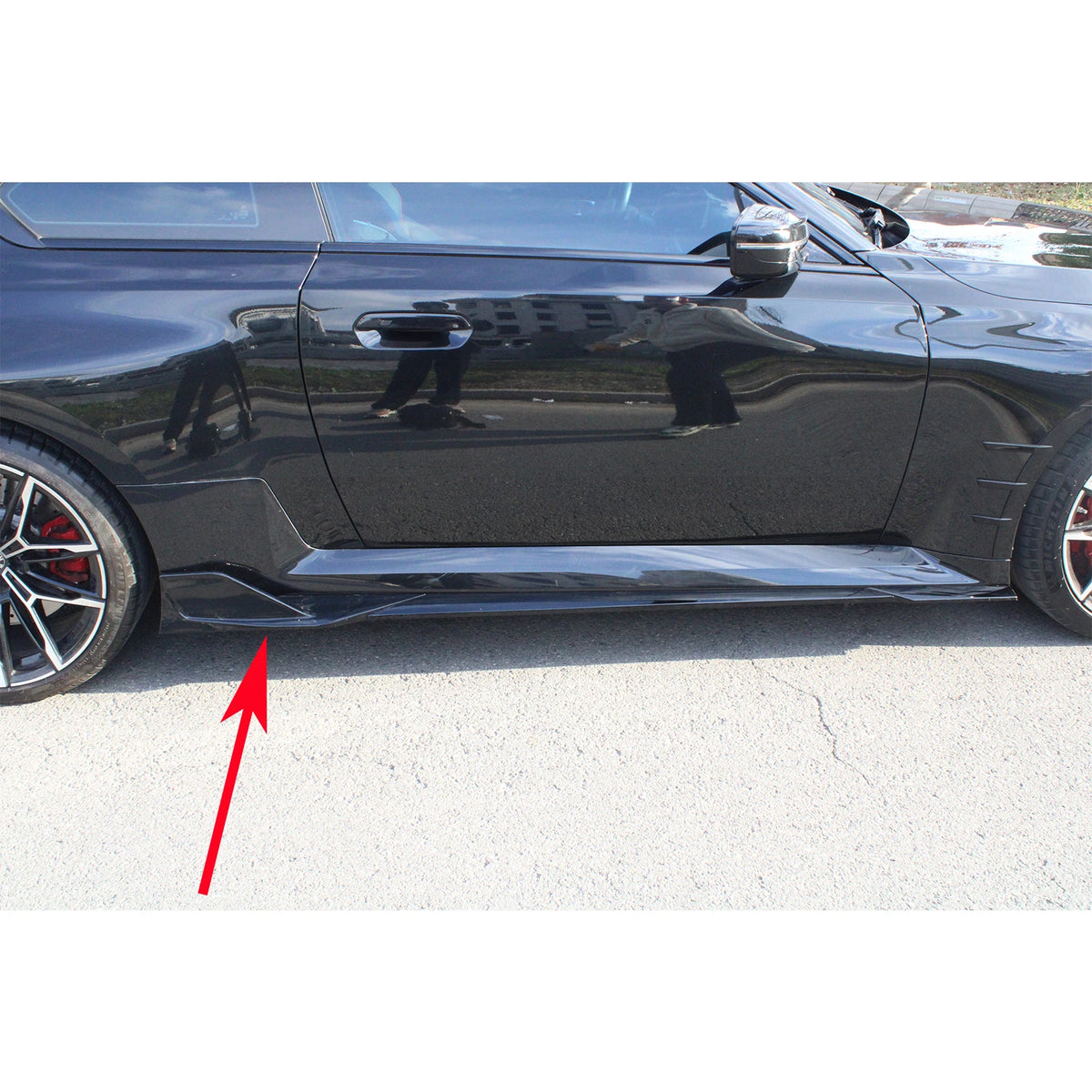 For BMW M2 G87 2023-2025 Side Skirts Winglet Extension Spoiler