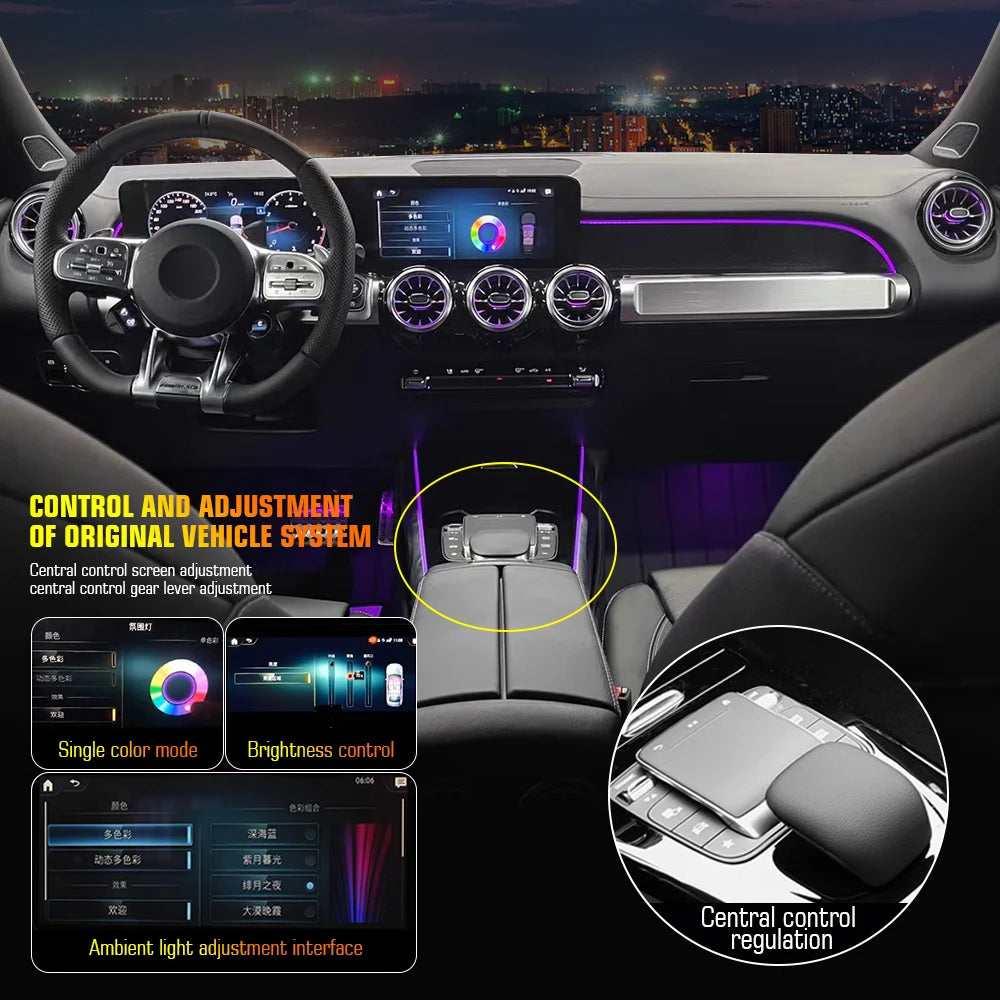 For Mercedes-Benz A Cla W176 Cla 12 Colours Ambient W117 Gla