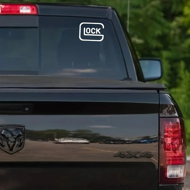 Creative Lock Sticker Laptop Bumper Wall Truck Moto Van