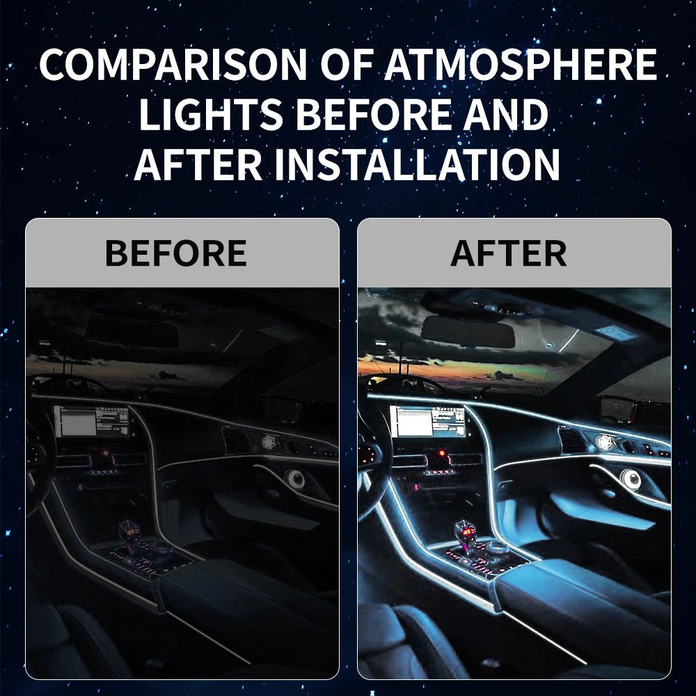 In Color RGB Magic Symphony Atmosphere Interior Acrylic Guide