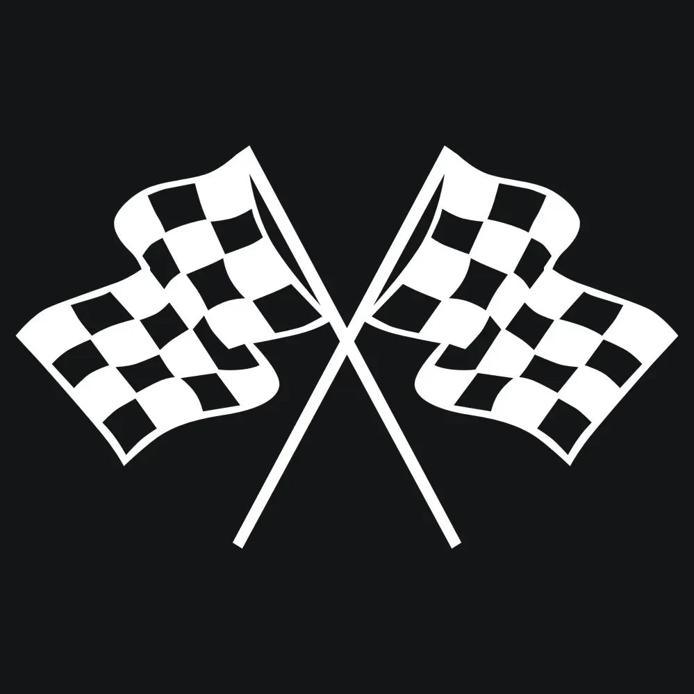 Stickers Personalized Checkered Flag Racing Vinyl Decals