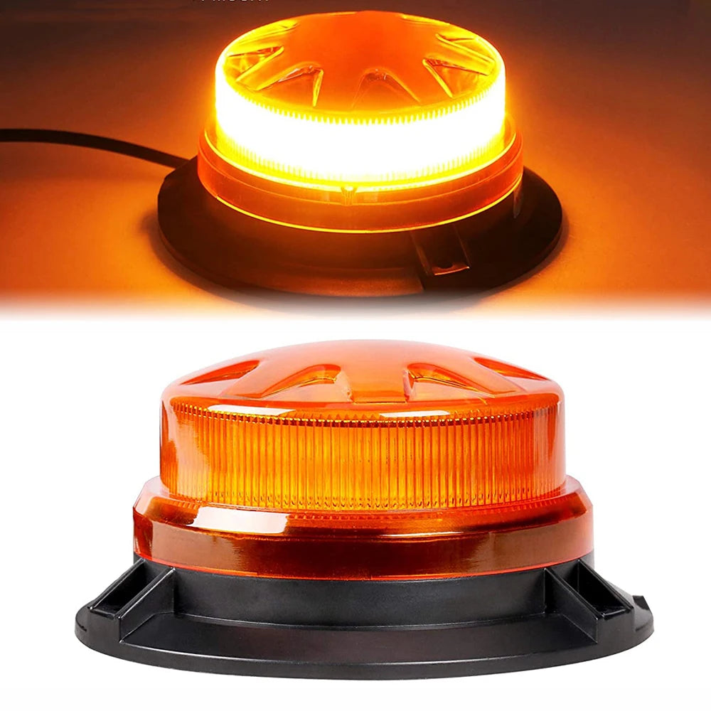 Amber Emergency Strobe Vehicles Roof Flashing MINI Beacon Flash