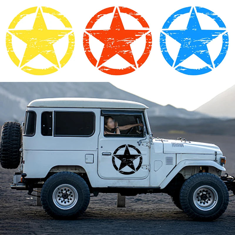 For Jeep Sticker Large Hood Graphic 50CM Big Star Graphic