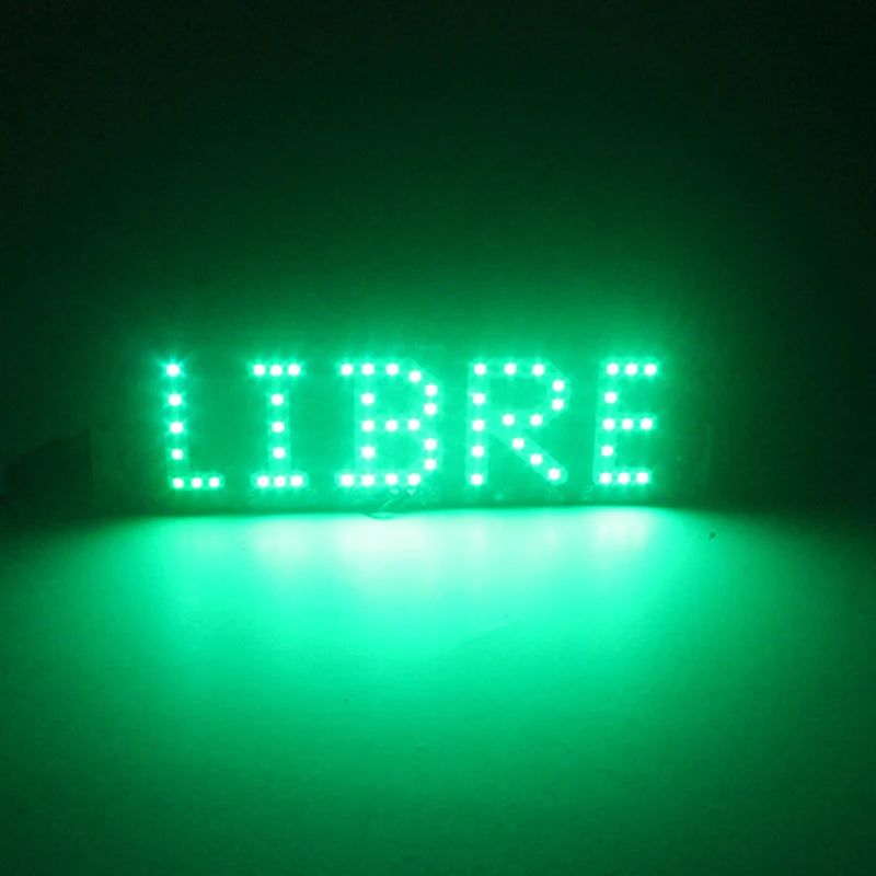 For Vehicles White Green Blue Red Libre Windshield Warning