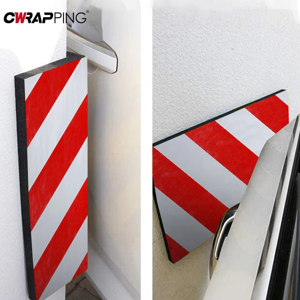 4PCS anti-collision Foam Bumper Door Protector Reflective