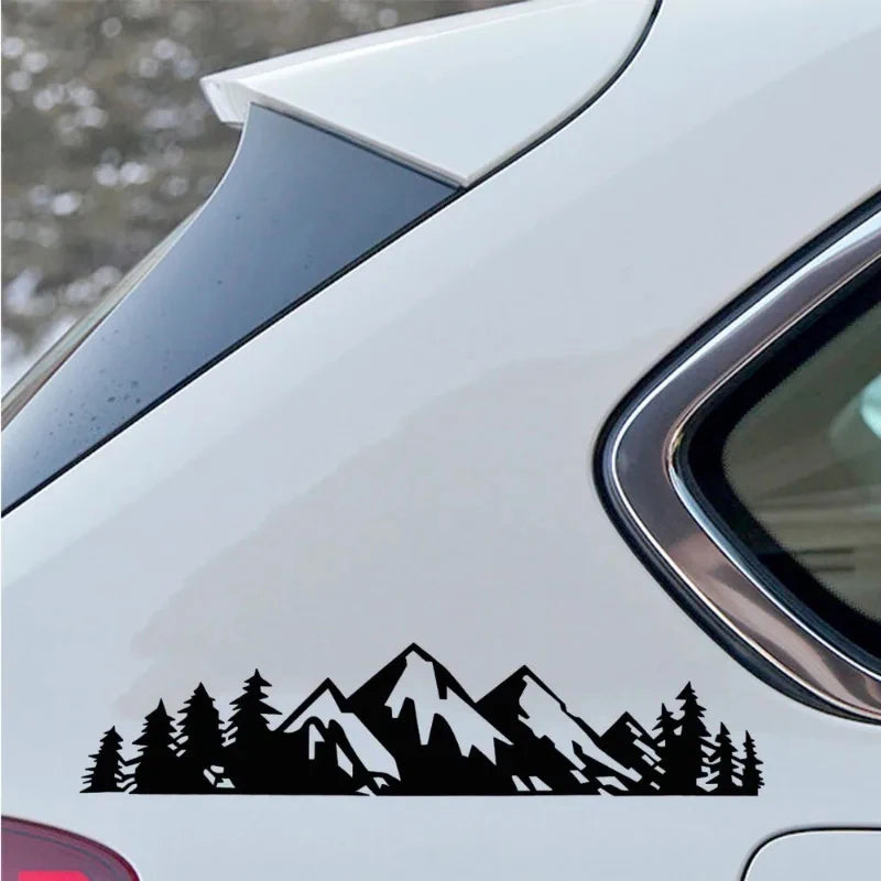 2PCS Mountain Tree Body Stickers Vinyl Waterproof Truck Trunk