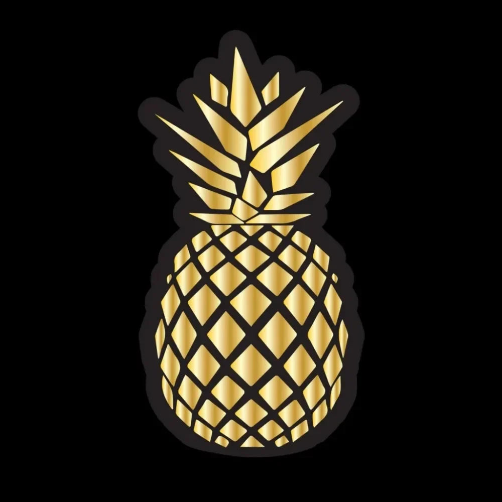 Personality Decal Foil Pineapple Modeling Sticker Pvc Motorcycle
